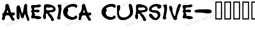 America cursive字体转换